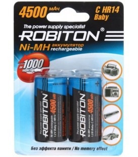 Аккумулятор Robiton 4500MHC-2 BL2 C HR14, упаковка 2 шт.