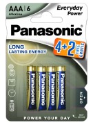 Батарейка Panasonic Everyday Power LR03EPS/6BP 4+2F LR03 4+2шт BL6
