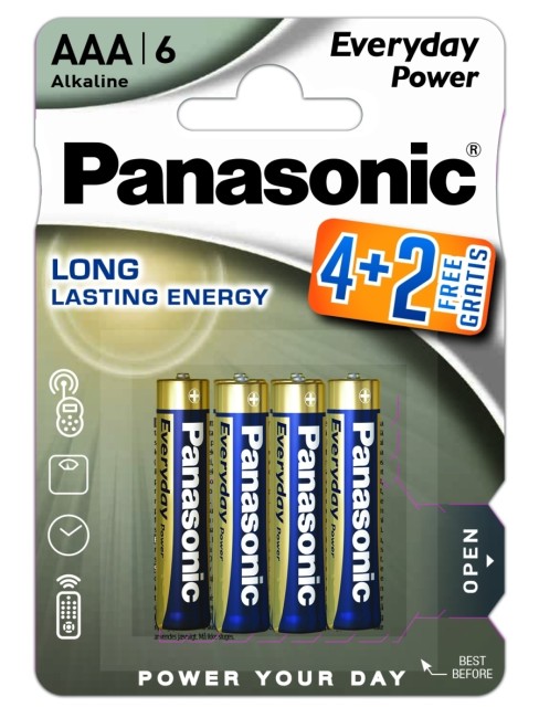 Батарейка Panasonic Everyday Power LR03EPS/6BP 4+2F LR03 4+2шт BL6