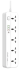 LDNIO SC5415/ Сетевой удлинитель 2м/ 5 розеток EU_UK_US/ 2500W/ 4 USB: QC 3.0+PD 3.0 20W/ White