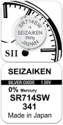 Батарейка SEIZAIKEN 341 (SR714SW) Silver Oxide 1.55V