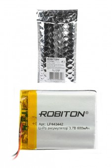 Аккумулятор ROBITON LP443442 3.7В 600mAh PK1