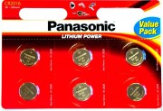 Батарейка Panasonic Lithium Power CR-2016EL/6BP CR2016 BL6