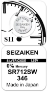 Батарейка SEIZAIKEN 346 (SR712SW) Silver Oxide 1.55V
