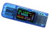 Тестер USB AT35 (измеряет напряжение,ток,сопротивление,счётчик ватт,температуру,0.001A дискретность,3.7-30V, до 4A,цветной дисплей)